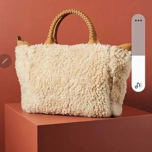 Anthropologie Teddy Faux Sherpa Crossbody